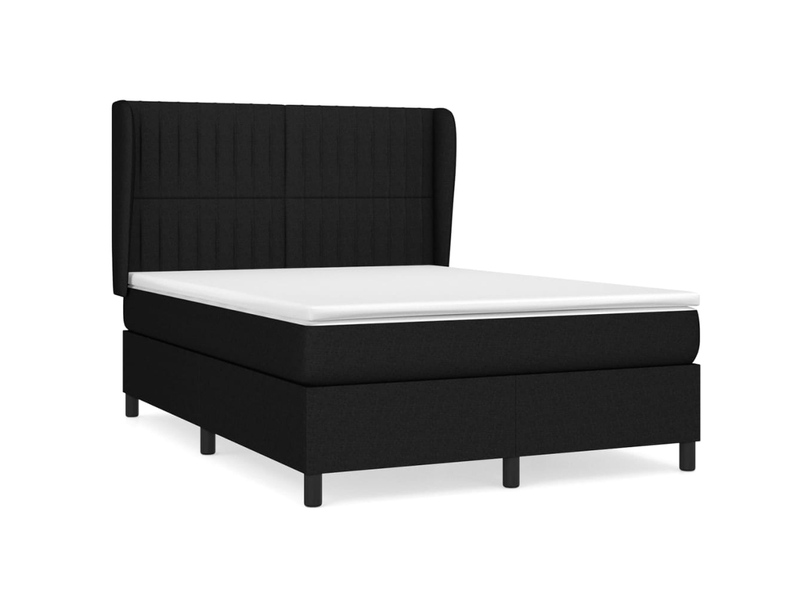 Box Spring Bed, Box Spring Beds Vidaxl Preto Tecido (140 X 200 Cm)