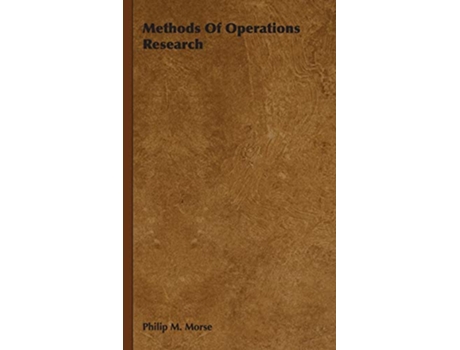 Livro Methods of Operations Research de Philip M Morse (Inglês)