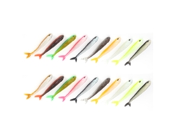 Isca de Silicone Artificial Bicolor 2 Unidades