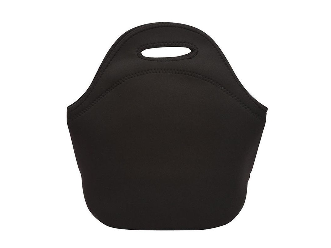 Bolsa de Almoço de Neopreno, Isolada, Impermeável, 30x15x28cm, Preto S/MARCA