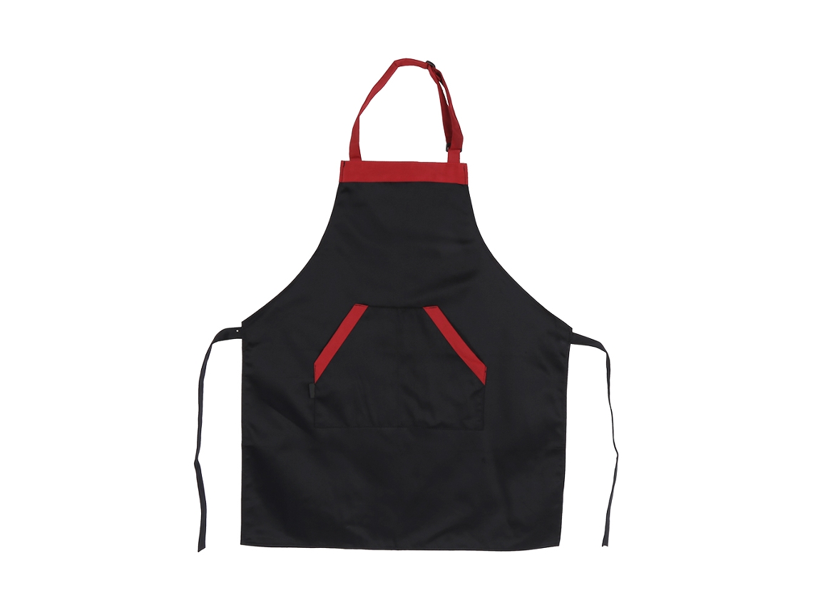 Avental de Cozinha S/MARCA Unissex, com Bolsos, Preto, para Homens e Mulheres