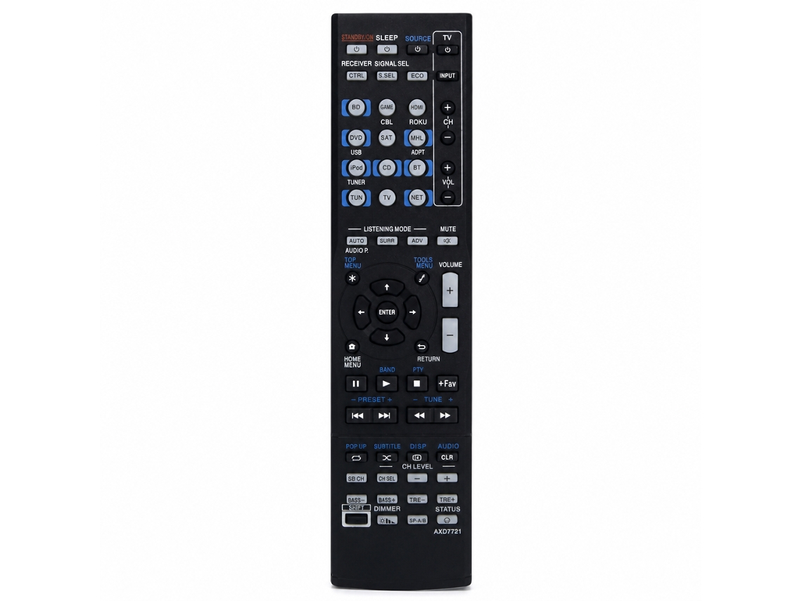 Comando À Distância De Substituição Compatível Com Recetor Av Pioneer Axd7721