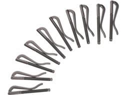 Conjunto De 10 Prendedores De Dinheiro Minimalistas Em Metal Niquelado Preto, 70 Mm, Para Cartões.