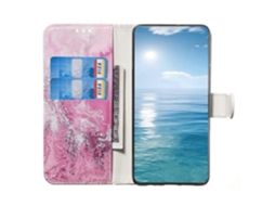 Capa Tipo Carteira Com Estampa De Couro Para Iphone 16 Pro Max