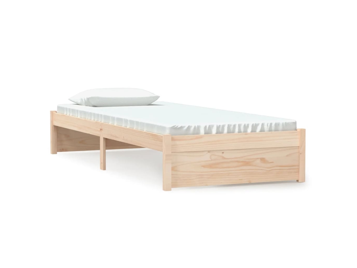 Bed Frame, Bed Frames Vidaxl Marrom Madeira (75 X 190 Cm)