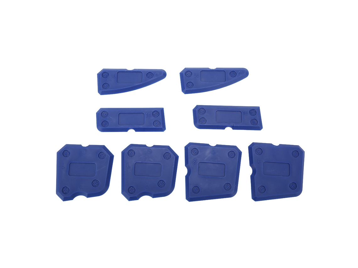Kit De 8 Peças De Ferramentas De Calafeteamento Raspsilicona Cimento Vidro Para Selante Grout Acabamento Selado