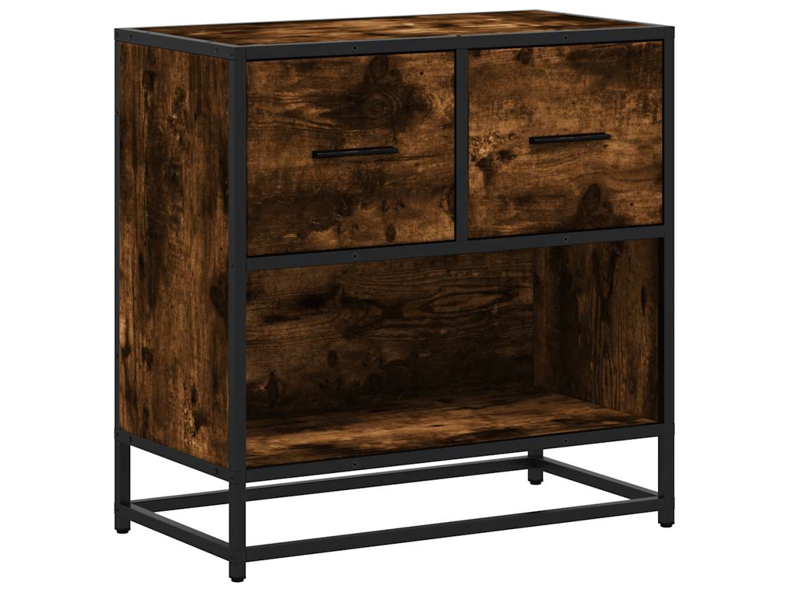 Bedside Cabinet, Bedside Cabinets Vidaxl Marrom Madeira Processada (n/a)