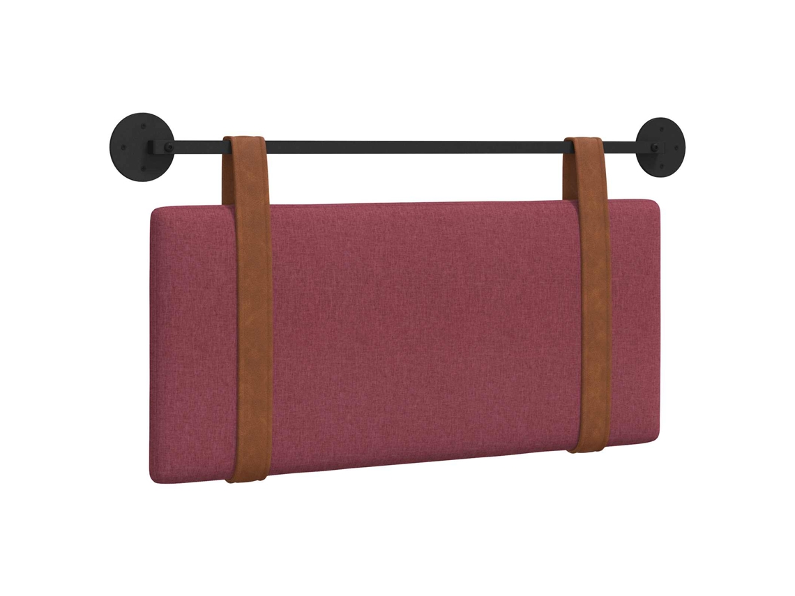 Conjunto 1 Cabeceira Suspensa Vidaxl Vermelho Couro Sintético (90 X 55 X 5 Cm)