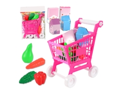 Mali conjunto de Brinquedo Carrinho de Compras para Crianças 21pcs Fofo Seguro Role Playing