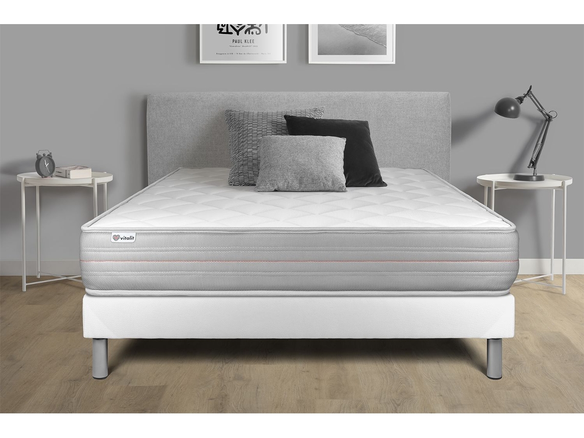 Colchão de Espuma e Viscoelástico Vitalmemo VITALIT Espuma com memória Branco (140x190cm)