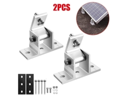 Suporte Ajustável para Painéis Solares 15 30° para Telhados de Lata, 2 Peças S/MARCA