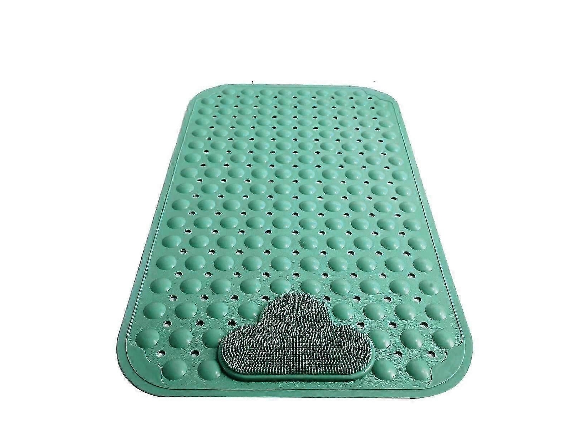 Grande Tapete De Banho Refrescante Com Escova Esfregação Pés E Ventosas Massageador Pés, 40x70cm