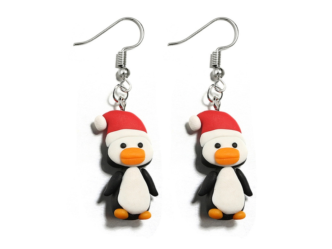 Brincos Femininos Laxiscreed Com Pingüim E Jacaré, Estilo Fashion E Sofisticado Para Vários Looks