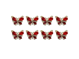 Peças 3d Borboleta Unhas Encantos Flash Cristal Nail Art Encantos Flash Borboletas Unhas Arte Gemas Para Diy Nail Art Jóias 2274 Hengrongshen