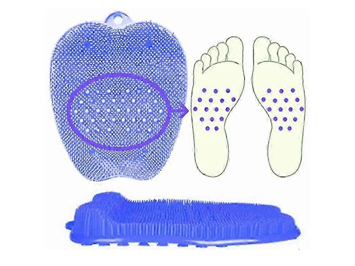 Limpador De Massageador Pés - Almofada Massagem Banho Lavável Para Limpeza