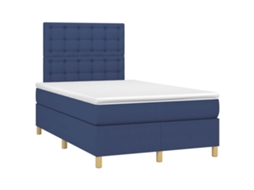 Box Spring Bed, Box Spring Beds Vidaxl Azul Tecido (120 X 190 Cm)