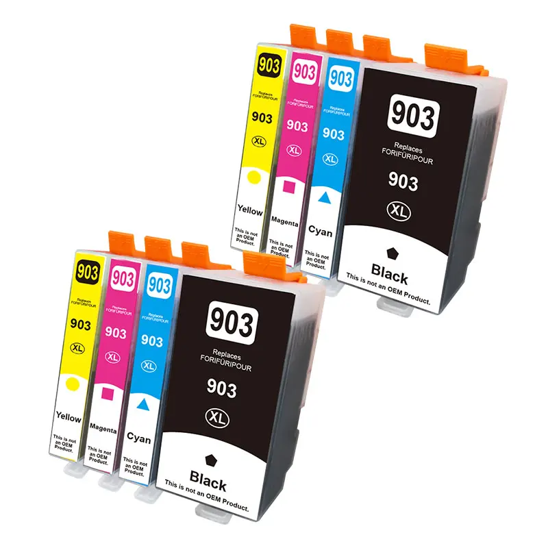 8 Unidades 2 Conjuntos Nº 903xl 903 XL para Cartucho de Tinta Hp903 para Hp Officejet Pro 6950 6951 6954 6960 6970 6975 6968 6978 6979 6971 MDUG