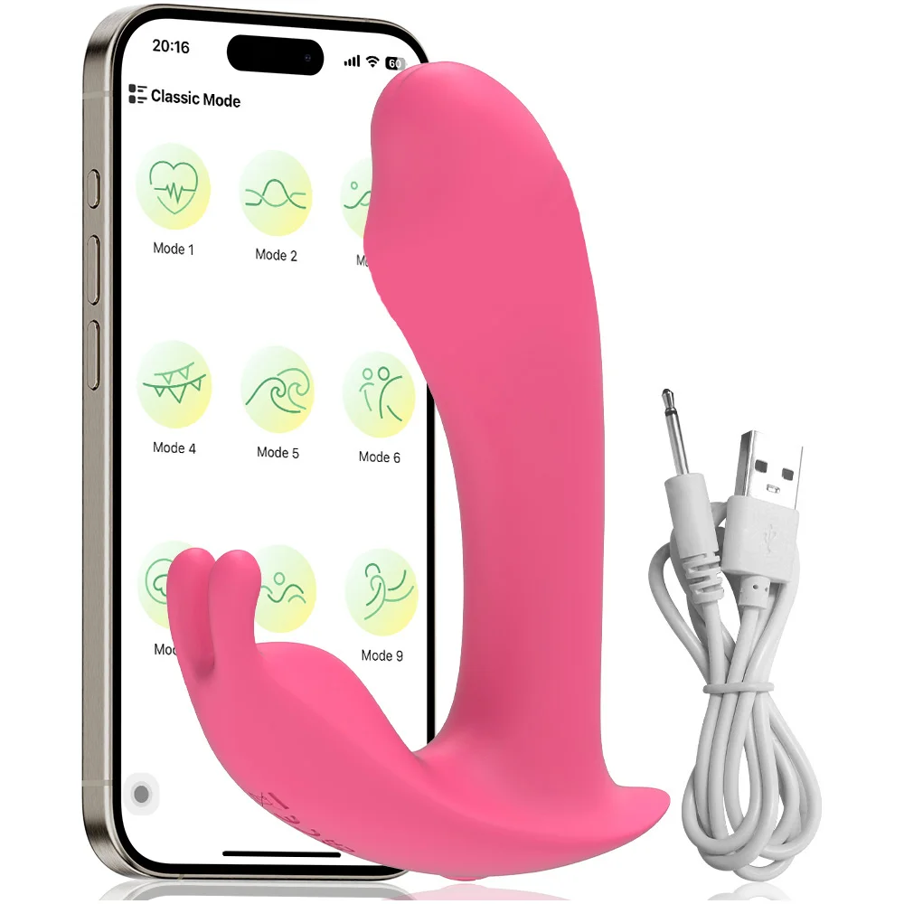 Controle Por Aplicativo Bluetooth, Vibrador Com Orelhas De Coelho, Estimulador Clitoriano Vestível, Brinquedo Sexual Adulto