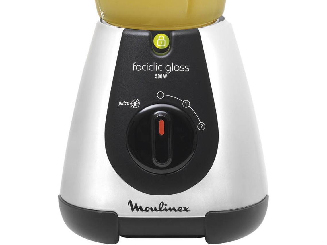 Liquidificador MOULINEX LM310E1 Faciclic Glass (500 W - 1.5 L - Preto)