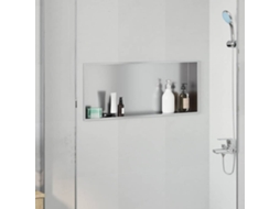 Vidaxl Nichos De Chuveiro Prateado 75 X 30 X 9,5 Cm Aço Inoxidável