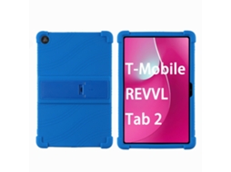 Capa Para Tablet Lurelia, Compatível Com De Silicone Macio E Resistente A Impactos, Compatível Com O T Mobile Revvl Tab 10,1", Azul Escuro, Silicone