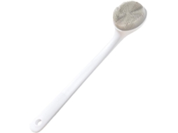 Escova De Banho Adulta, Silicone Macio, Escova Corporal Portátil Com Cabo Longo, Esfoliação Suave Para Pele Seca E