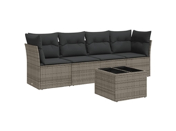 Garden Sofa Set, Garden Sofa Sets Vidaxl Cinzeto Rattan / Vime (n/a)