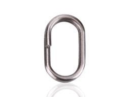 Conector de Pesca Anel Oval Aço Inox 100un 9x15mm