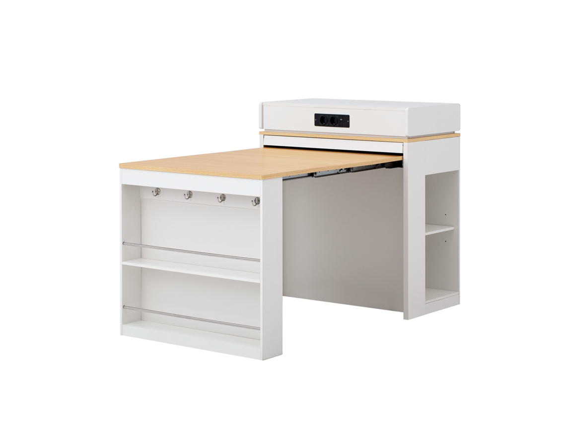 Mesa 110x110x75cm MDF, metálica PAPRIKA