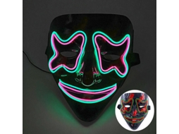 Máscara De Purga De Led Neon Para Halloween, Máscaras Para Festa De Máscaras, Luz Que Brilha No Escuro, Máscaras Engraçadas, Acessórios Para Fantasias