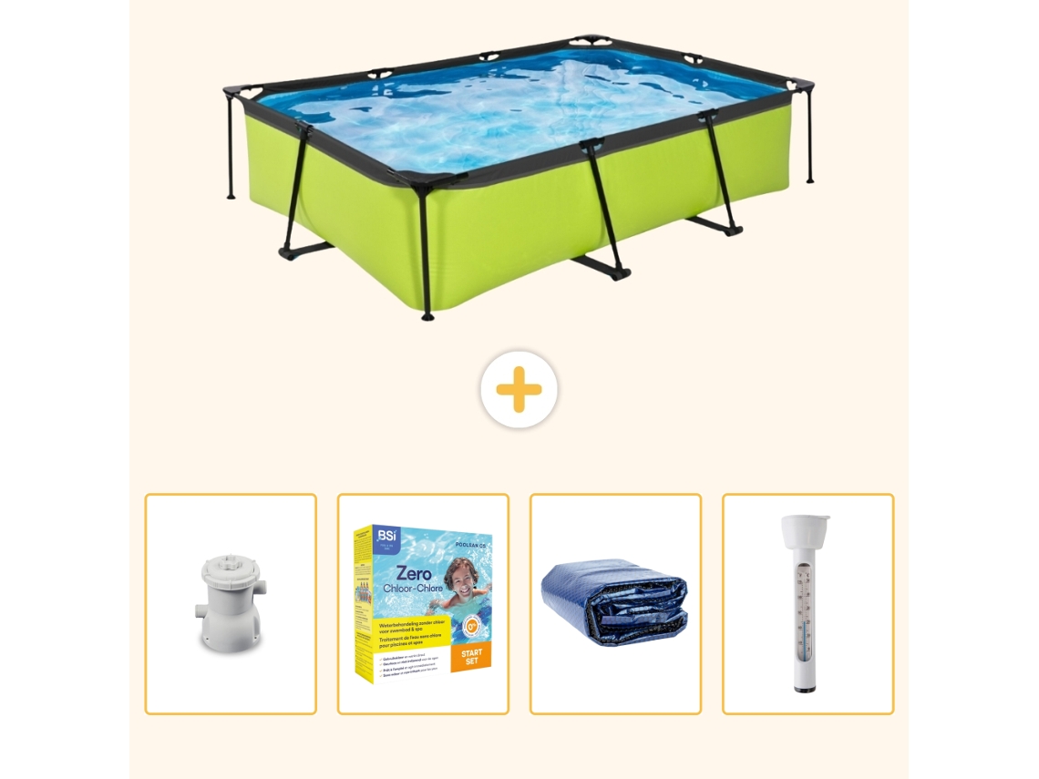 Exit-toys Piscina Exit Retangular - 300x200x65 Cm - 5-peças S184