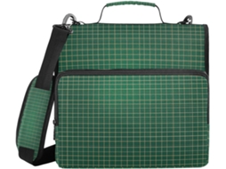 Organizador de Arquivos 3 Argolas St Com Alça, Organizador de Portfólio com Diversas Bolsas para Mesa e Escola