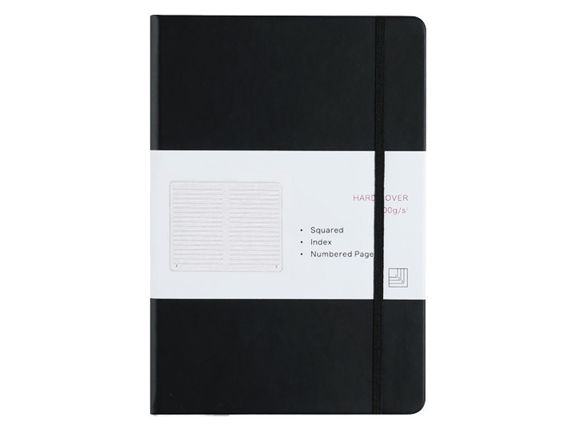 Caderno Linhas Horizontais A5 148x213mm Com Elástico