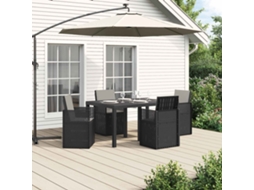 Vidaxl Conjunto De Jantar Para Jardim 5 Pcs Antracite E Cinzento-claro