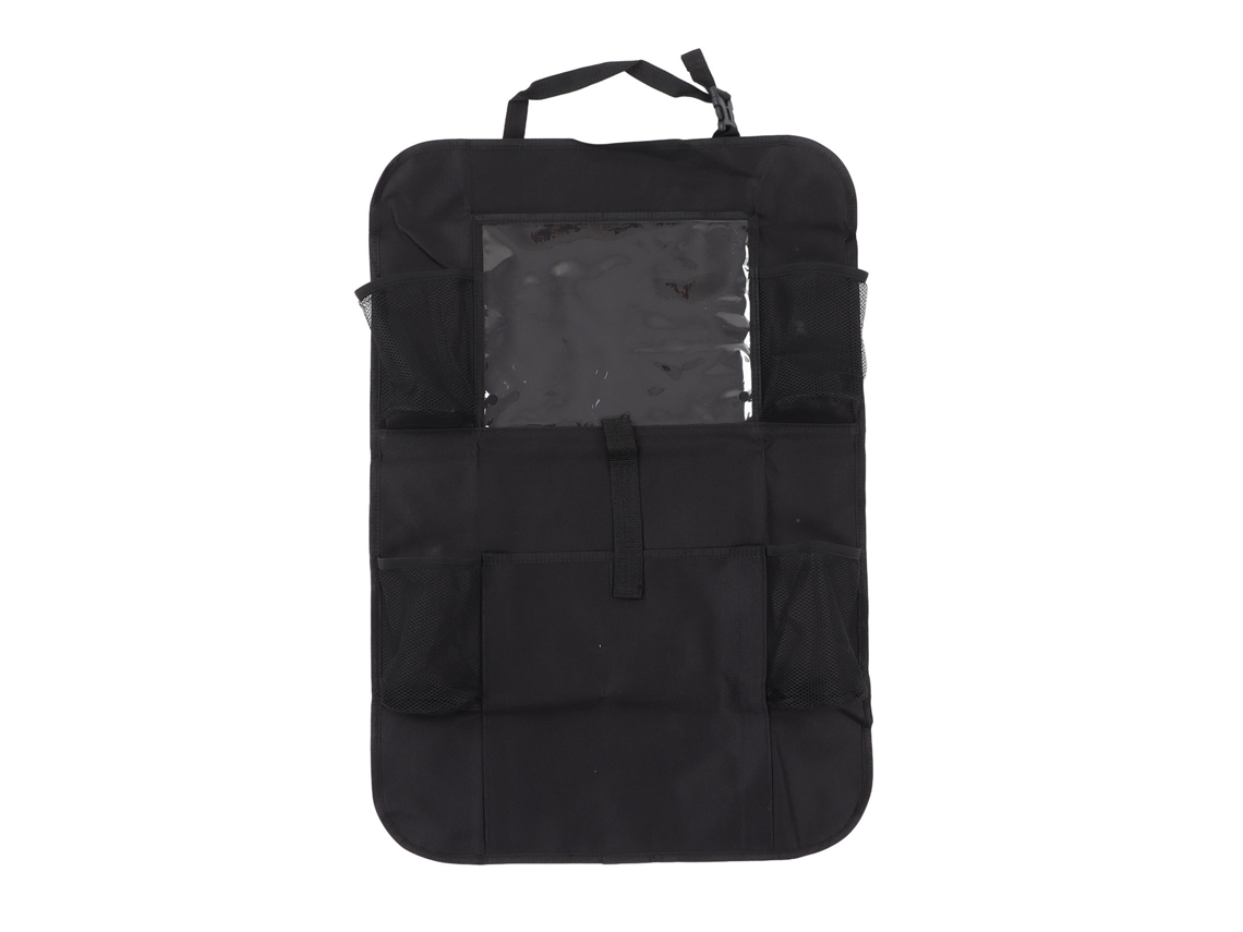 Organizador De Banco Traseiro De Carro Com Suporte Para Tablet E Bolsos De Armazenamento Kick Mat