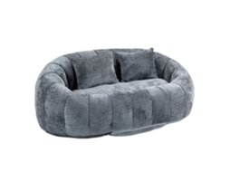 Sofá De Bolas Confortável E Durável Para Adultos E Crianças, Ideal Para Interior E Exterior, Cadeira De Lounge Macia Cinza