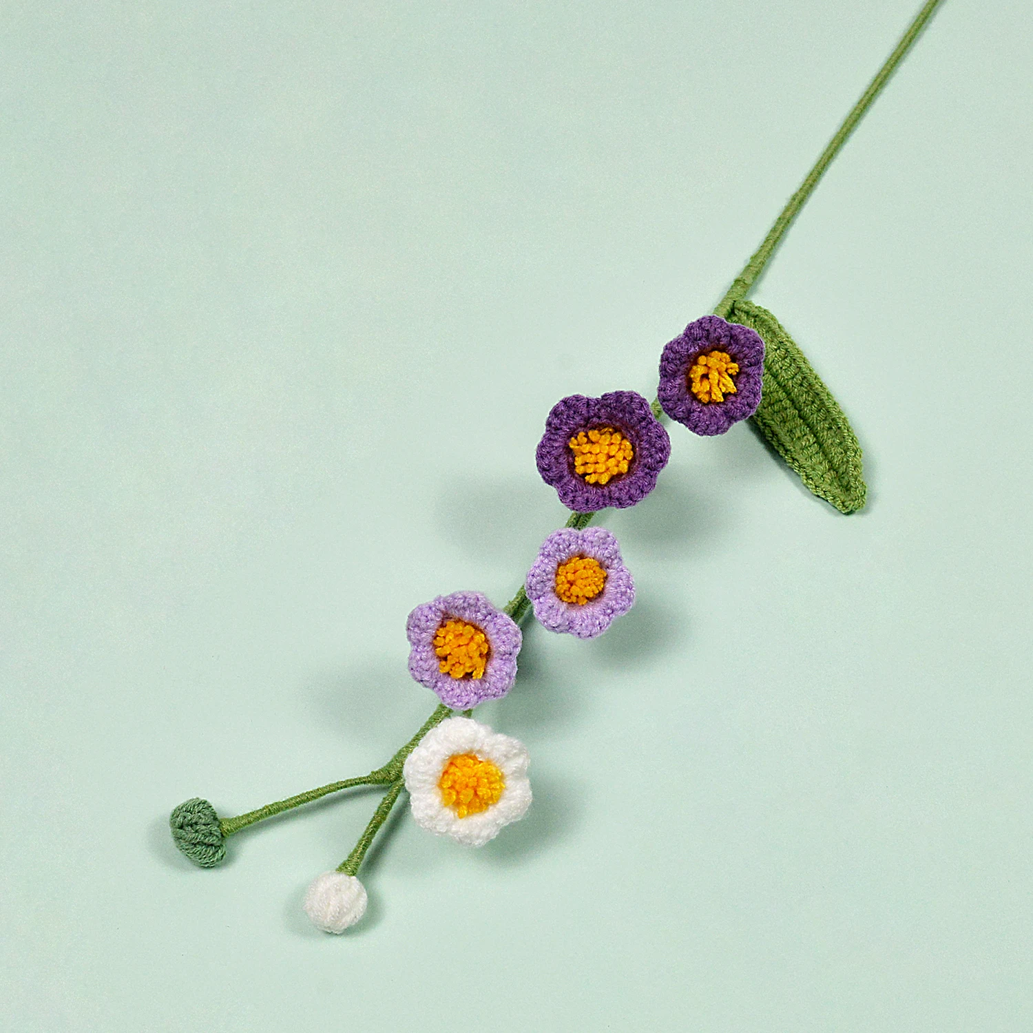 (roxo Degradê - 1 Peça) Flor De Tecido Feita À Mão Em Crochê, Ideal Para Arranjos Florais E Decoração De Casa.