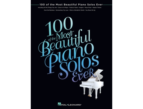 Livro 100 of the Most Beautiful Piano Solos Ever de Hal Leonard Publishing Corporation (Inglês)
