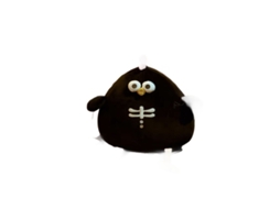 Boneco de Pelúcia Halloween Galinha Abóbora Silkie Olhar Inteligente e Fofo Preto CHABERLU