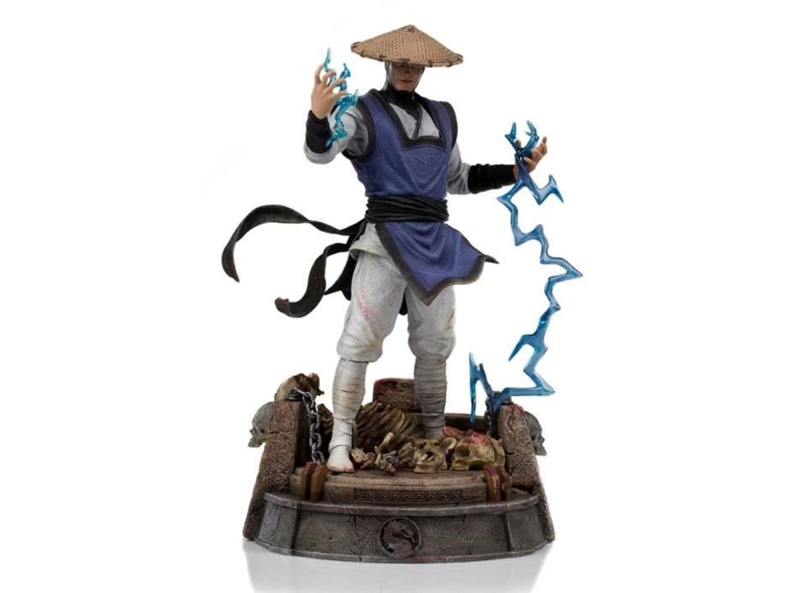 Figurine Iron Studios Raiden Mortal Kombat Escala 1/10 Polystone 23.9 Cm