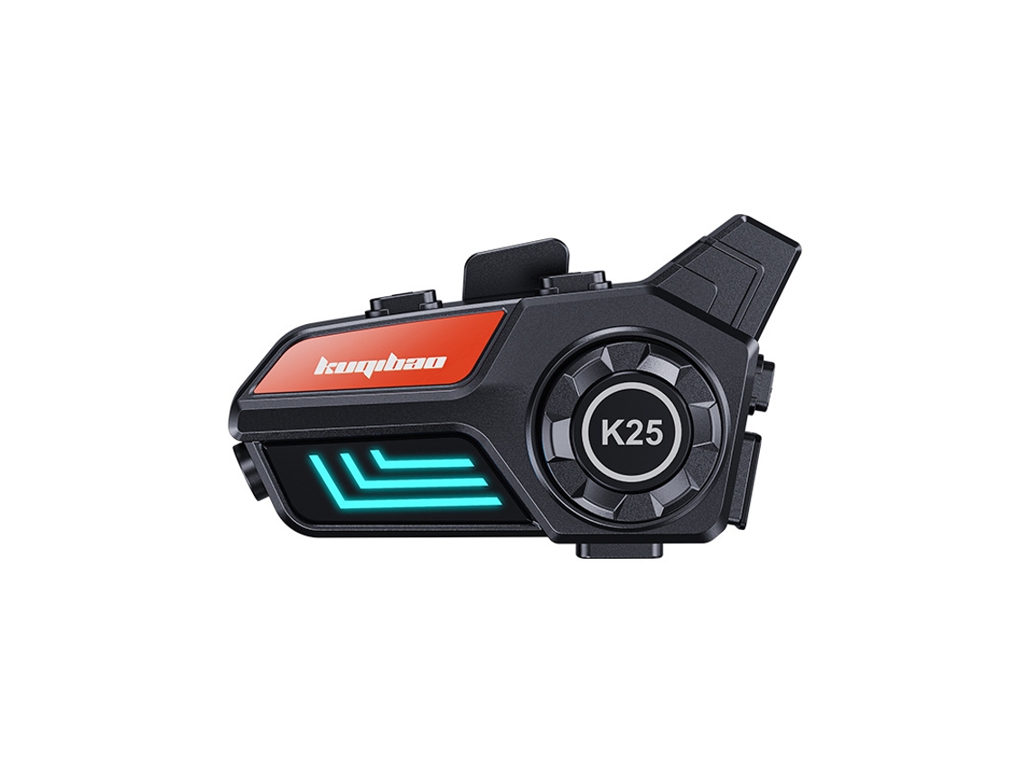 Fone capacete moto com farol LED, botões RGB, IPX6, cancelamento ruído, microfone rígido para passeios e aventuras Preto JIAPEI