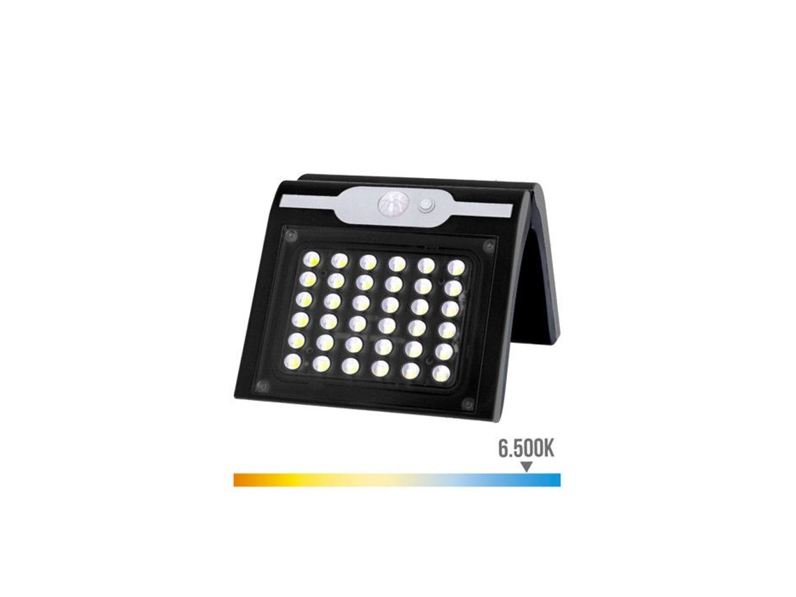 Lâmpada solar externa Brilvibera EDM 2W 220lm 6500K preta