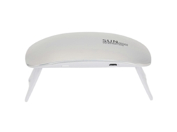 Lâmpada Uv/led Portátil Dobrável de 6w para Unhas, Secagem Rápida, Ideal para Manicure. Cor Prata. NOSTALGIA88