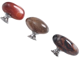 Conjunto De 3 Puxadores Pedra Natural Para Cômodas, Armários De Cozinha, Portas De Guarda Roupas E Gavetas Ferragens