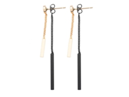 Brincos Pendentes Longos Com Pingentes De Metal