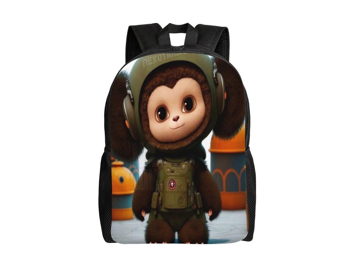 Mochila De Estudante Cheburashka G2, Estilosa E Leve, À Prova Dágua E Com Alça De Ombro Ajustável. Olysi Shop