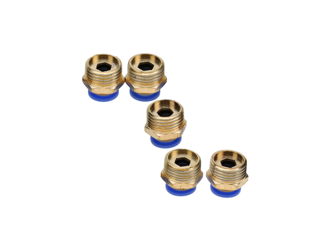 Conector Rápido Reto Rosca Macho 8mm Pc8-4