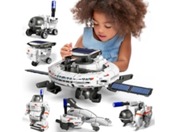 Projetos Stem Para Crianas De 8 A 12 Anos, Kit De Rob Solar Stem 6 Em 1, Brinquedos Espaciais De Aniversrio Slowmoose