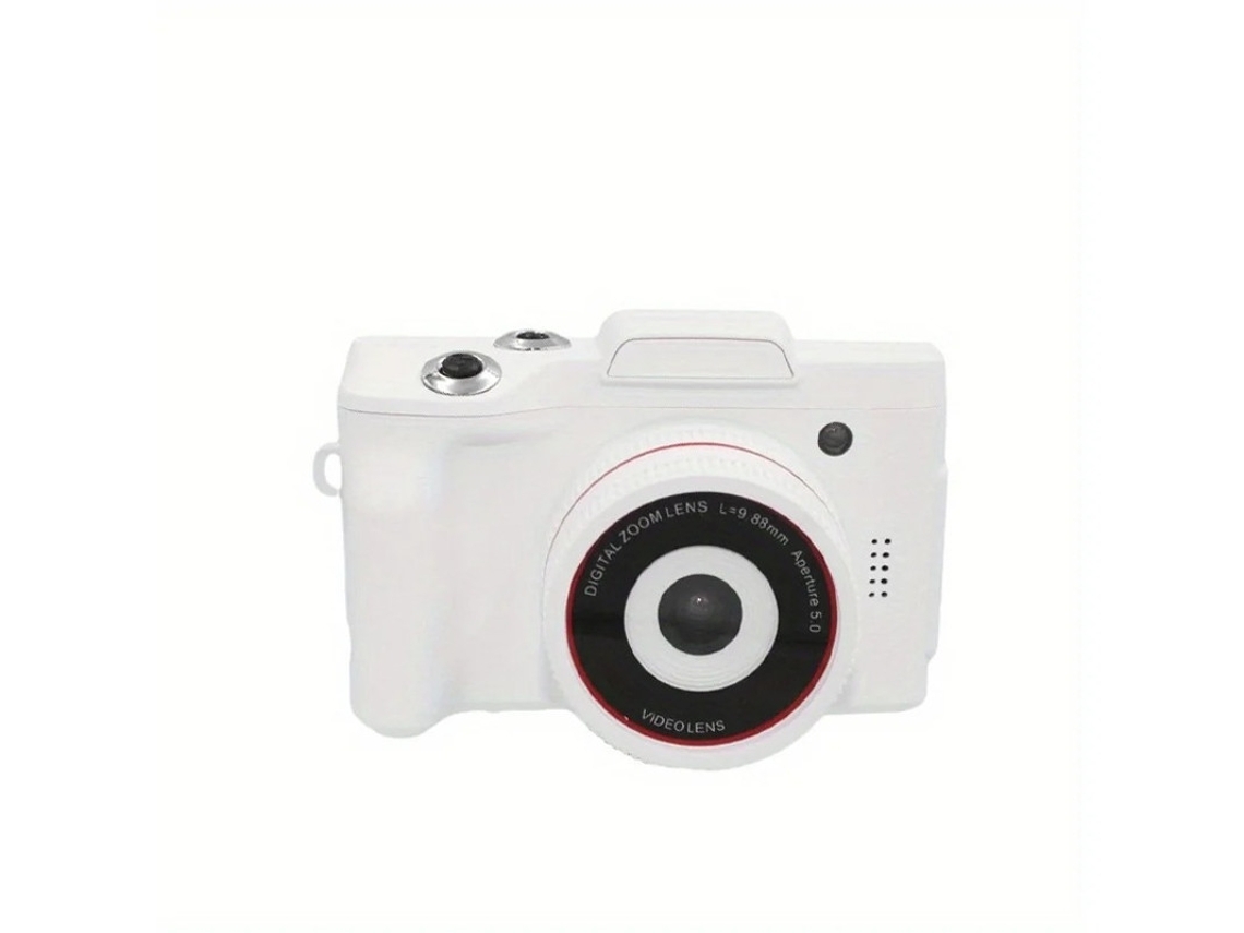 Câmera Digital Com Zoom Digital Hd De 16 Mp E Tela Lcd Branca De 2,4 Polegadas