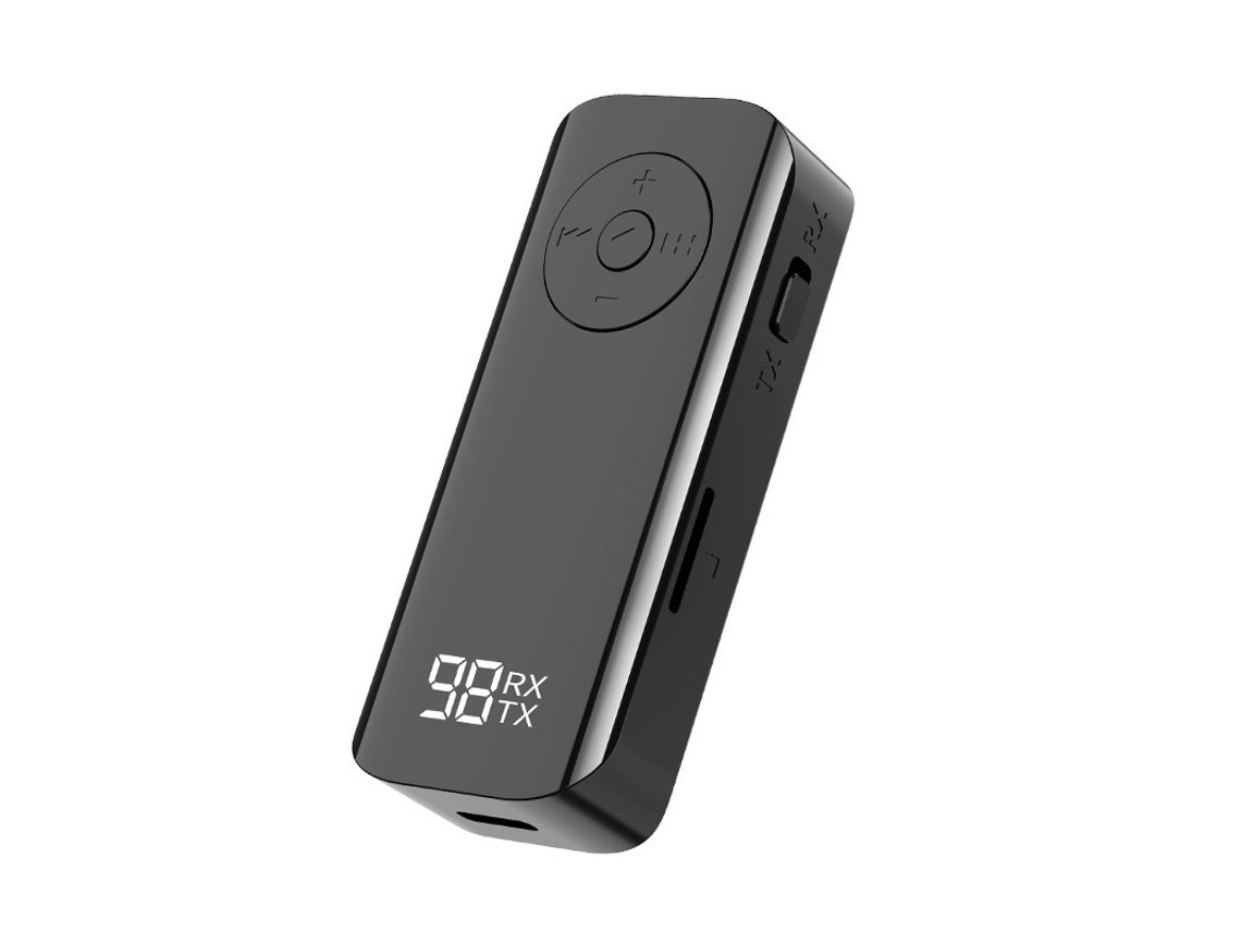 Transceptor 5.3, Adaptador De Áudio Bluetooth Portátil Com Suporte Para Cartão Tf, Transceptor Bluetooth De 3,5 Mm Com Cdas Viva Voz*